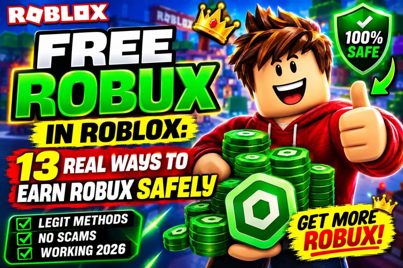 Free Robux in Roblox: 13 Real Ways to Earn Robux Safely